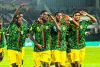Timnas Mali merayakan kemenangan usai mengalahkan Timnas Argentina U-17 di perebutan juara ketiga Piala Dunia U-17 di Stadion Manahan, Solo, Jumat malam (1/5/2023). Foto: Twitter

