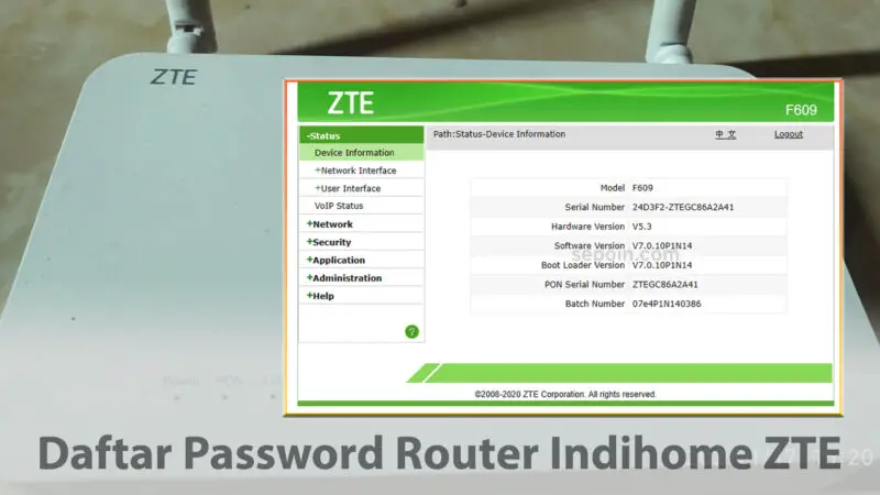 Apa username dan password router ZTE? Berikut Daftar Password dan User ID Login Admin