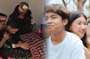 Kolase foto Betrnad Peto saat di kampung halamannya (kiri) dan Bersama ibu angkatnya, Sarwendah (kanan). Tajukflores.com