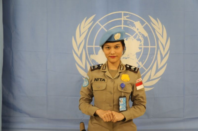 Briptu Renita Rismayanti,, Polwan Terbaik PBB 2023. Foto: Humas Polri
