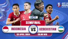 Gratis Link Live Streaming Timnas Indonesia U-23 vs Uzbekistan U-23 Semifinal Piala Asia 2024 Malam Ini