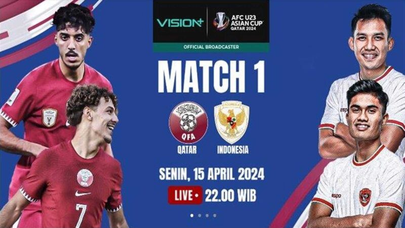 Gratis! Link Live Streaming Timnas U23 Indonesia vs Qatar Piala Asia U23 2024 di RCTI Malam Ini