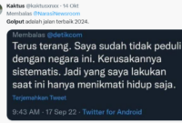 Salah satu postingan netizen yang membahas isu golput di X-Twitter pada Senin (23/10/2023). Foto tangkap layar (Tajukflores.com)