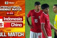 Jam Tayang Timnas Indonesia U20 vs China U20 di Indosiar, Prediksi, dan Link Live Streaming