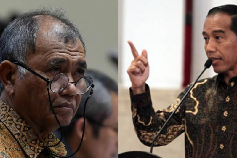 
Kolase foto Presiden Jokowi dan mantan Ketua KPK Agus Rahardjo (Tajukflores.com)