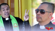 Pendeta Yandi Manobe, seorang gembal Gereja Masehi Injili Timor (GMIT) Agape Kupang, NTT ditetapkan sebagai tersangka. Ia kenal sebagai sosok yang lucu. Foto kolase: Tajukflores.com/Robintinus Gun