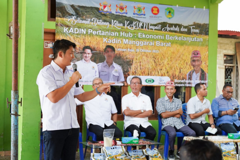 Program Kadin Pertanian Hub fokus pada peningkatan kapasitas petani, terutama dalam pemberdayaan produk lokal seperti padi dan jagung di Manggarai Barat. (Tajukflores.com)