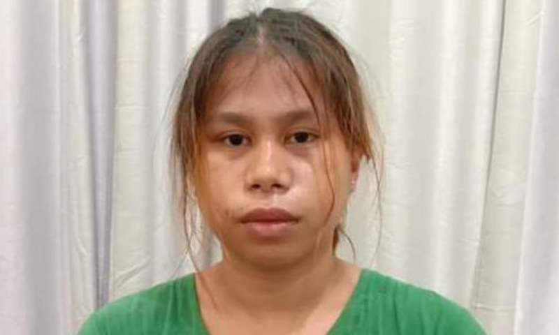 Arnita Mamonto alias Aning, pelaku pembunuhan bocah Boltim bernama Tilfa Azahra Mokoagow. Foto: Istimewa