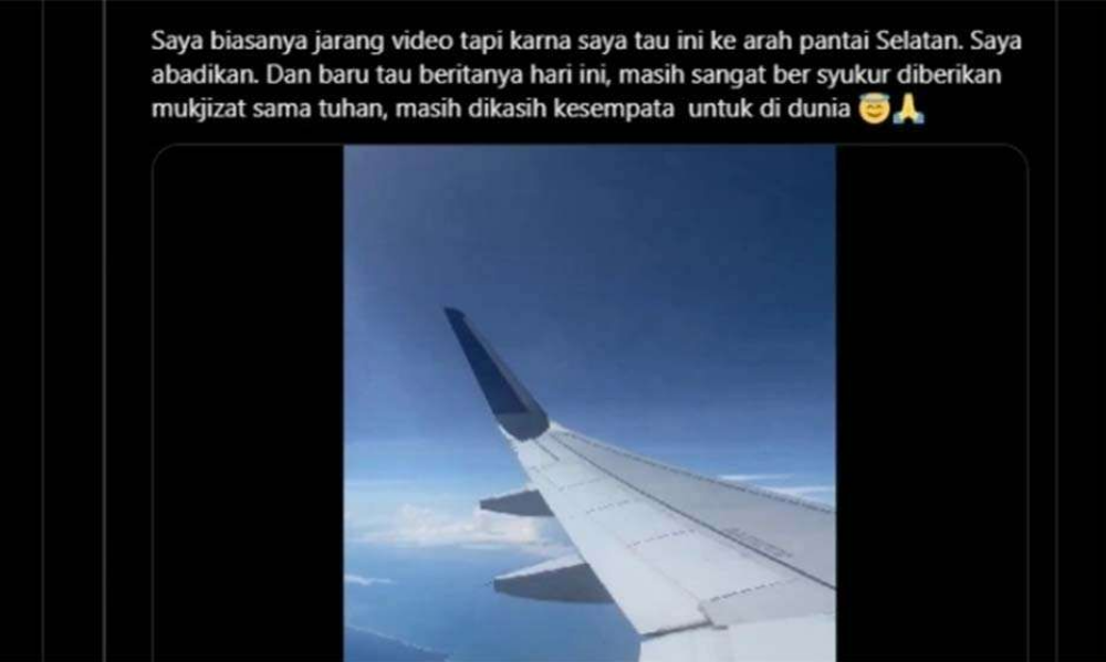 Viral! Pilot dan Kopilot Tidur Pulas, Penumpang Batik Air Rekam Video Pesawat Nyaris Nyasar ke Pantai Selatan