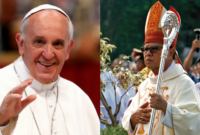 Kolase foto Paus Fransiskus dan Kardinal Ignatius Suharyo (Tajukflores.com)