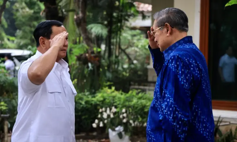 Prabowo Subianto dan Susilo Bambang Yudhoyono (SBY). Foto: Istimewa