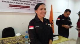 Ketua Bawaslu Kabupaten Manggarai Barat (Mabar), Maria Serian. Foto: RRI