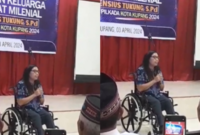 Pernyataan sikap dan dukungan Komunitas penyandang disabilitas Kota Kupang untuk anggota DPRD Kota Kupang Yuvensius Tukung maju di Pilwakot Kupang 2024. Foto tangkap layar/Tajukflores.com