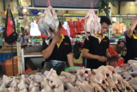 BPS mengimbau para kepala daerah yang mengalami kenaikan harga daging ayam ras untuk segera melakukan pengendalian, Foto ilustrasi
