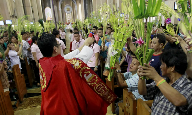 Perayaan Minggu Palma di Gereja Katedral Jakarta (Istimewa)