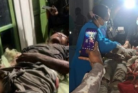 Dua pekerja Puskesmas Beoga Barat di Distrik Beoga Barat, Kabupaten Puncak, Papua Tengah mendapatkan perawatan medis usai ditembak KKB pada Jumat (23/11/2023). Sementara itu, tiga rekan mereka meninggal dunia akibat ditembak KKB. Foto: Instagram Jurnal Militer