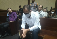 Rafael Alun Trisambodo saat berada di pengadilan Tindak Pidana Korupsi Jakarta Pusat, Senin (11/12/2023). Foto: Antara